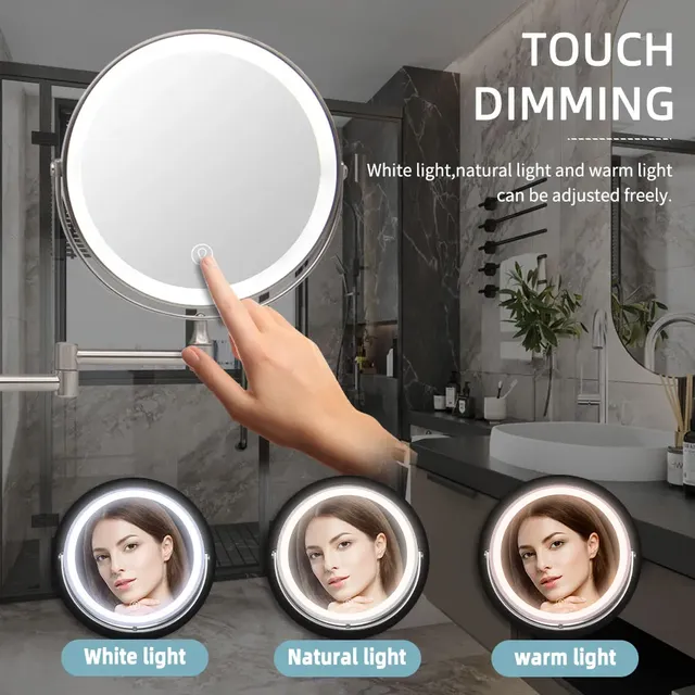 Miroir de salle de bain mural de 8 pouces – vue 3
