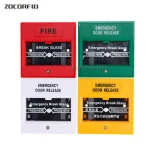 Interrupteurs de déverrouillage de porte d&rsquo;urgence, alarme de rupture de verre, bouton d&rsquo;alarme incendie, interrupteur de sortie de verre