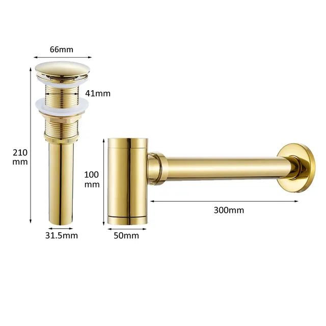 Kit de bouchon de vidange d'évier de lavabo de salle de… – vue 4