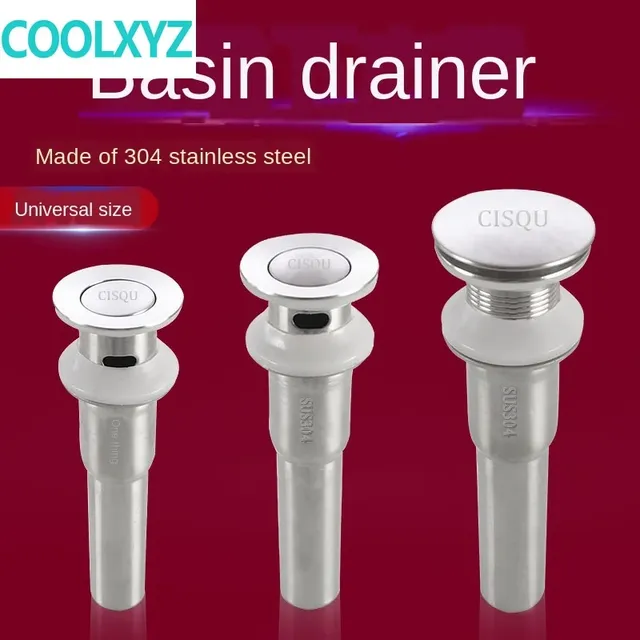 Bonde lavabo clicclac inox 304 finition chromée tête… – vue 2