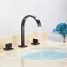 Robinet cascade de salle de bains noir – vue 4
