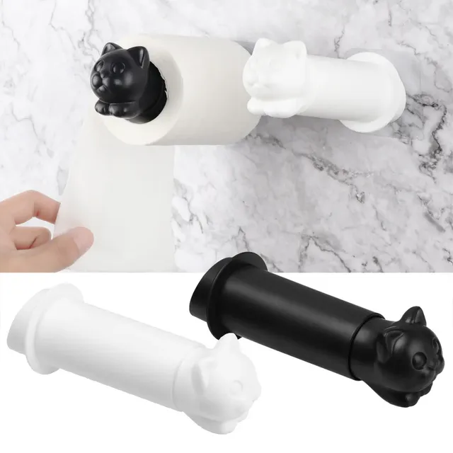 Porte-papier hygiénique en forme de chat