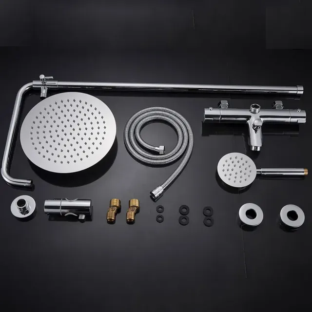 Ensemble de douche thermostatique chromé – vue 6