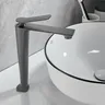 Robinet de lavabo gris rouge – vue 5
