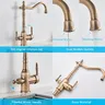 Robinet de cuisine Antique en laiton filtré – vue 2