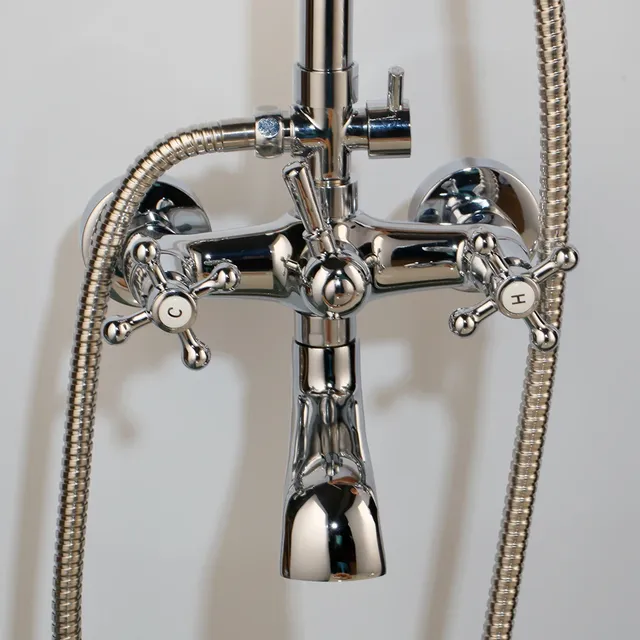 Monite Chrome poli salle de bain ensemble de douche… – vue 5