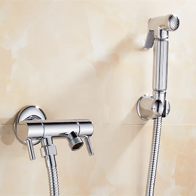 Robinet de Bidet de salle de bains or/argent avec… – vue 3