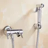 Robinet de Bidet de salle de bains or/argent avec… – vue 3