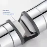 Support douche coulissant chromé réglable rail ABS… – vue 2