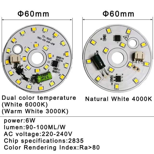 Puce d'ampoule LED 3W 6W 12W 18W AC 220V 240V IC… – vue 3