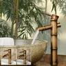 Robinet de lavabo en laiton Antique en forme de bambou… – vue 2