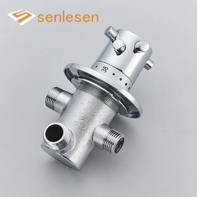 Vanne thermostatique laiton chromé encastrée trois voies… – vue 2