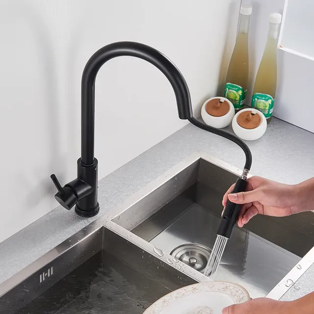 Rozin robinet de cuisine tactile intelligent noir… – vue 4