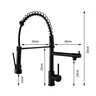 Robinet mitigeur cuisine extractible bec haut industriel… – vue 6