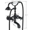 Robinet de baignoire mural en laiton Antique – vue 2
