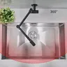 Robinet mural cuisine bras articulé double pivot noir… – vue 6