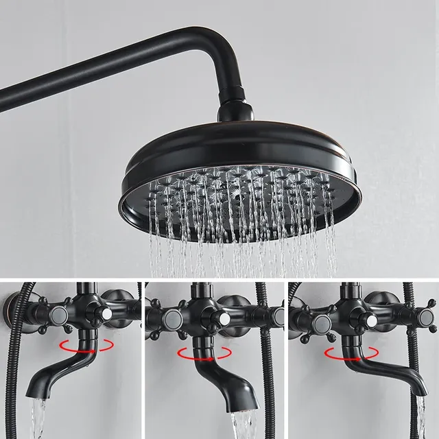 Robinet mitigeur de douche à pluie pour salle de bain – vue 2
