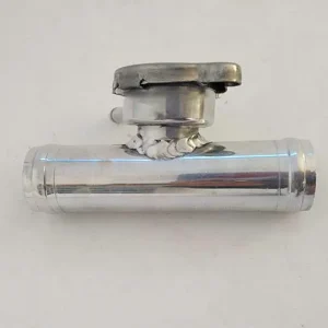 Nouveau 38 MM aluminium poli en ligne radiateur tuyau remplissage col capuchon 1-1/2&Prime;