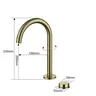Mitigeur Vasque Haut Cygne Laiton Brossé Mat Finition Or… – vue 6