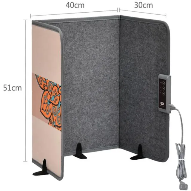 Chauffe pieds électrique pliable trois volets fibre… – vue 4