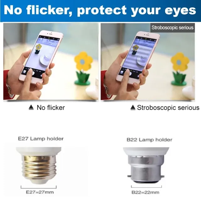 Ampoule LED lampes E27 B22 Lampada Lampe Bombilla… – vue 5