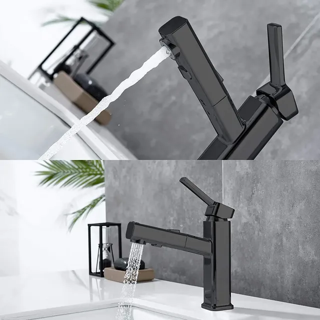 Mitigeur monocommande monotrou bec extractible douchette… – vue 6