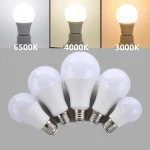 Ampoule LED E27 blanc naturel 4000k blanc 6500k blanc chaud 3000k 220V 230V 5W 7W 9W 12W 15W lampe boule à bulles à économie d&rsquo;énergie