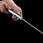 Pommeau de douche à économie d&rsquo;eau en laiton chromé, douchette à double fonction, pulvérisateur à impulsion rond pour salle de bain, douchette de Bidet