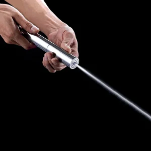 Pommeau de douche à économie d&rsquo;eau en laiton chromé, douchette à double fonction, pulvérisateur à impulsion rond pour salle de bain, douchette de Bidet