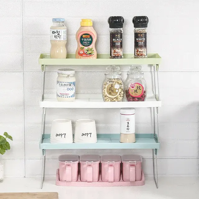 Organisateur placard cuisine étagère rangement empilable… – vue 2