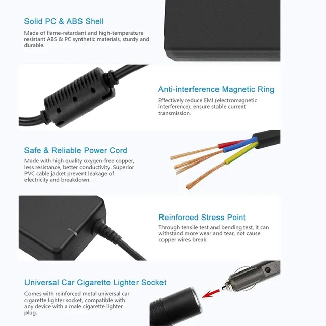 Adaptateur d'alimentation de voiture – vue 3