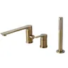 Mitigeur baignoire trois trous monocommande laiton noir… – vue 3