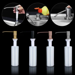 Distributeur de détergent liquide pour évier de cuisine Regina, pompe de lavage des mains, seau d’accessoires, bouteille de rangement pour la gratitude Distributeur de détergent liquide pour évier de cuisine Regina, pompe de lavage des mains, seau d’accessoires, bouteille de rangement pour la gratitude