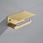 Salle de bain toilette porte-papier support pour téléphone support mural WC Rolhouder porte-papier avec étagère porte-serviettes boîtes à mouchoirs