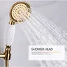 Pommeau de douche à main en laiton à économie d'eau – vue 2