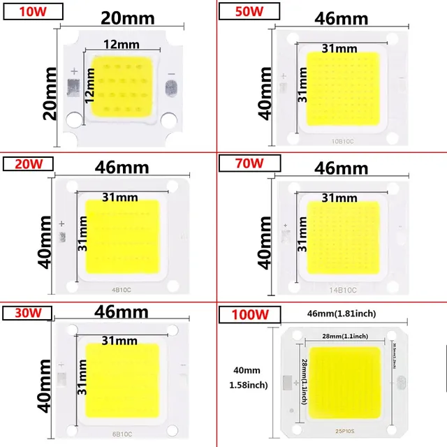 IC intelligent pas besoin de pilote LED COB lampe perle… – vue 3