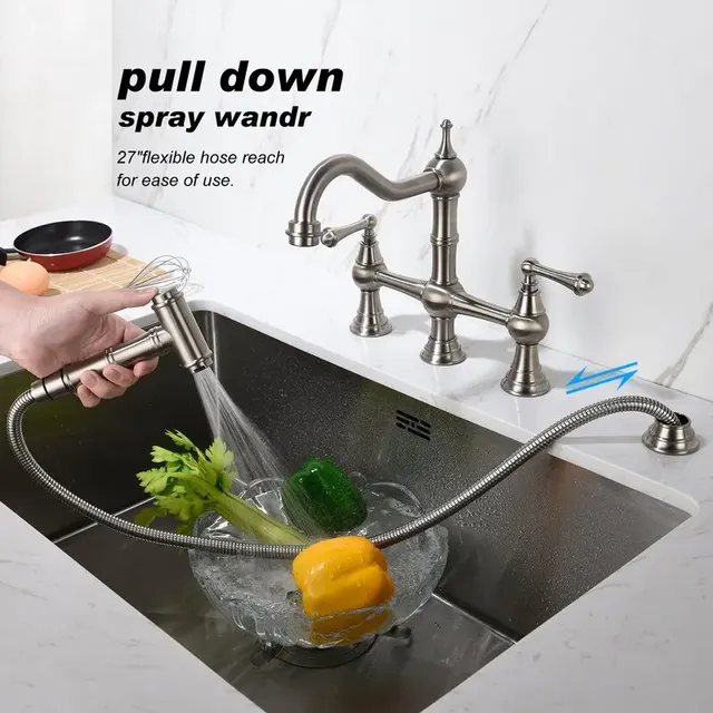 Robinet de lavabo robinet de cuisine chaud et froid en… – vue 3
