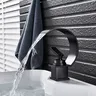 Robinet mitigeur de lavabo chaud et froid en cuivre – vue 5