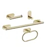 Ensemble de matériel de salle de bain en or brossé – vue 2