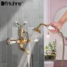 Robinet de baignoire mural en laiton Antique – vue 3