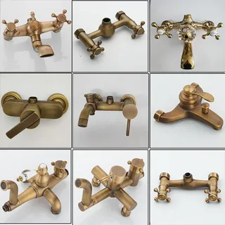 Robinets de douche en laiton Antique en cuivre