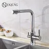 Robinet de cuisine chromé à double bec – vue 2