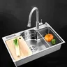 Evier Cuisine Acier Inoxydable Brossé Epais Encastrable… – vue 4