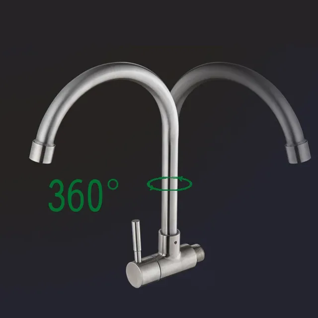 Robinet de cuisine en acier inoxydable G1/2 – vue 2