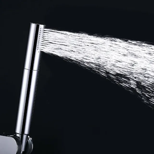 Pommeau de douche à économie d'eau en laiton chromé – vue 2