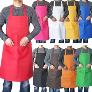 Tablier de cuisine coloré, étanche, garde les vêtements propres, sans manches, pratique, universel, pour hommes et femmes