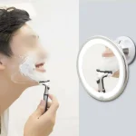 Miroir de maquillage grossissant 10x 14 Led, ventouse murale, écran tactile cosmétique, table de vanité, miroirs cosmétiques grossissants