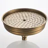 Pommeau de douche rond en laiton antique – vue 3