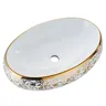 Vasque rectangulaire céramique baroque luxe blanc… – vue 6