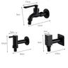 Robinet froid simple en laiton noir – vue 6